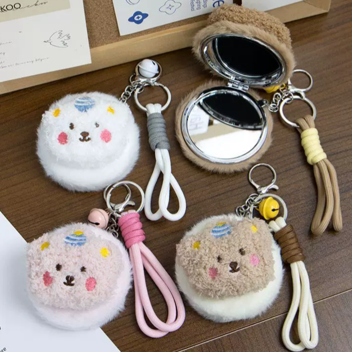 Bear Plush Cosmetic Mirror ( 1pc )