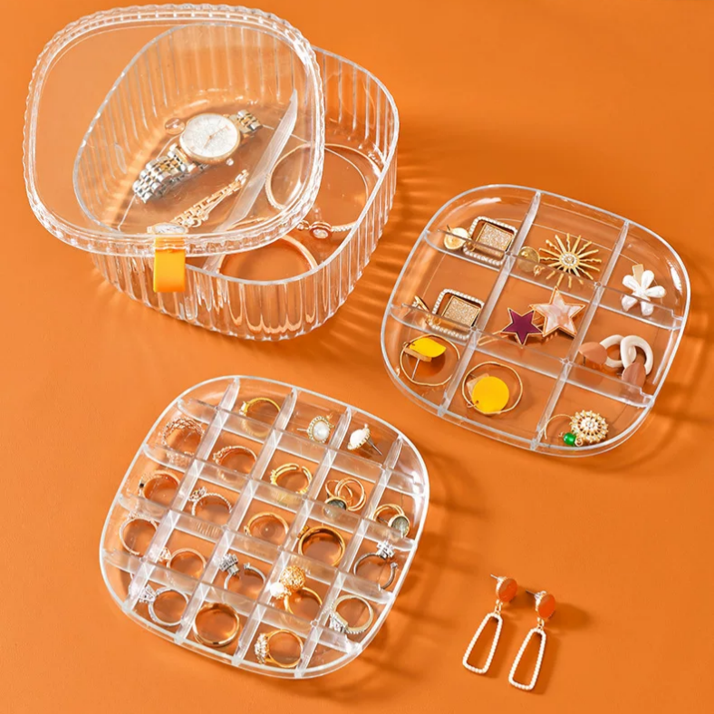 Jewelry Organizer Three Layer Box ( 1pc )