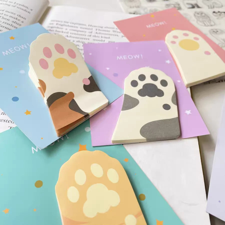 Meow Paw Series Self Adhesive Sticky Notes ( 1pc )
