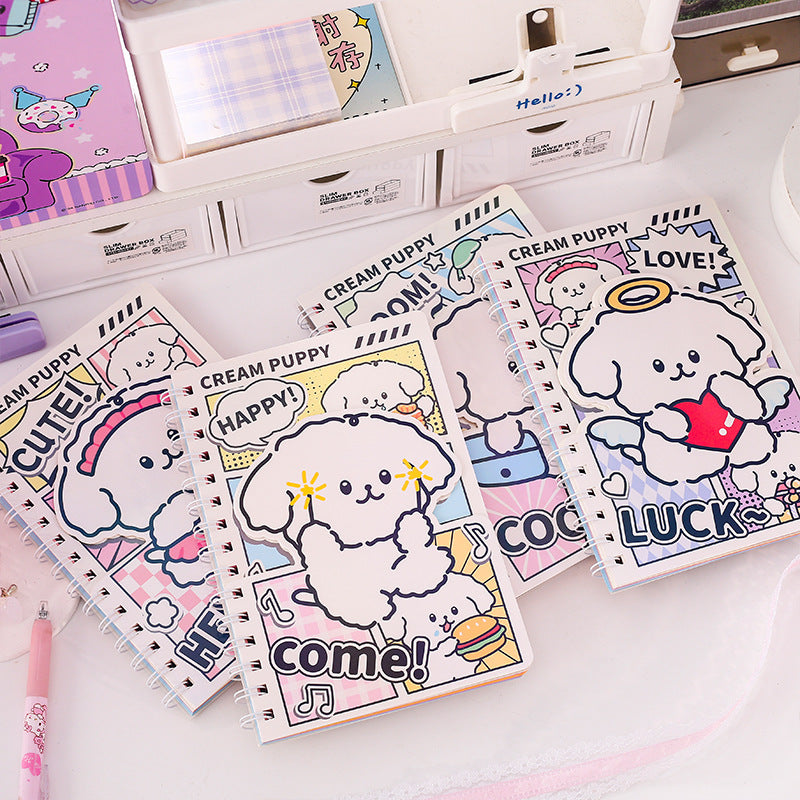 Puppy Holographic Spiral Notebook Diary ( 1pc )