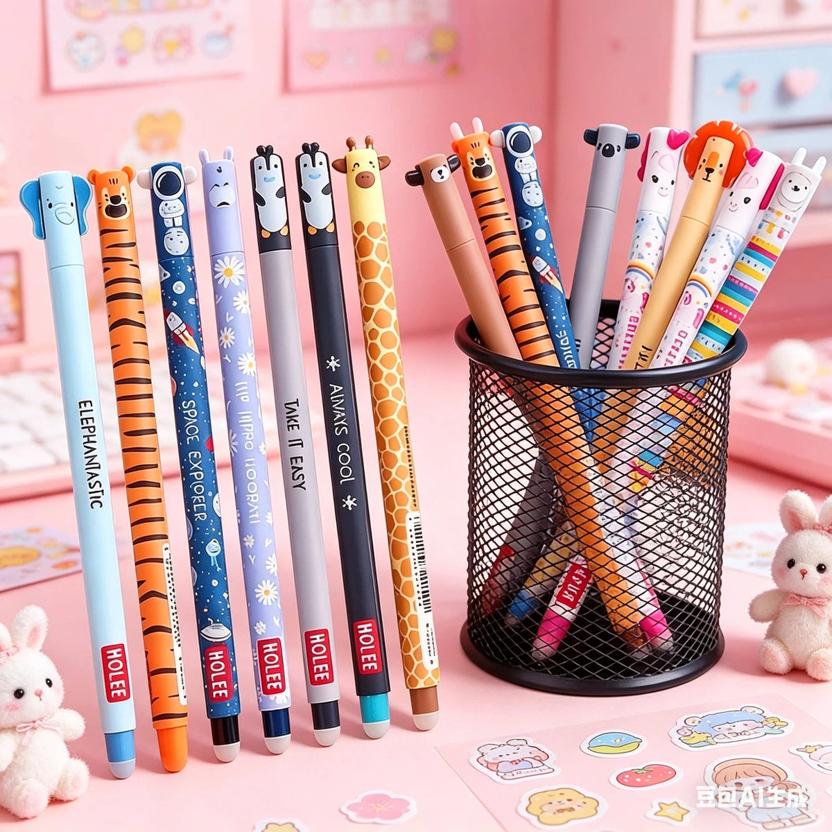 Animal Erasable Gel Pen ( 1pc )
