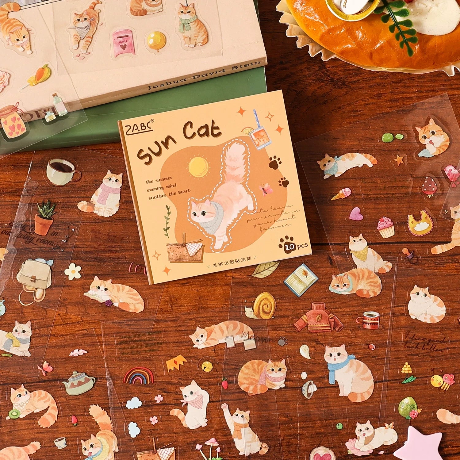 Plush Healing Series Cute Cats & Dogs Themed Stickers for Journaling and Decoration ( 1pcs )