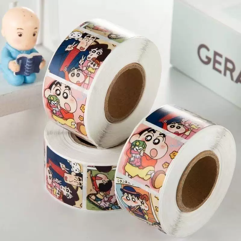Shinchan Stamp Sticker Roll ( 500pcs )