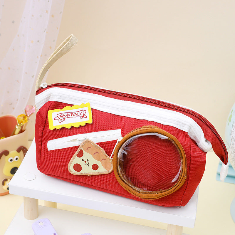 Aesthetic Wide Opening Multipurpose Stationery Pencil Pouch ( 1pc )