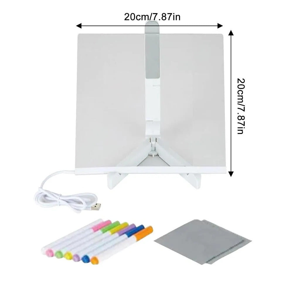 DIY Acrylic Doodling Notes LED Writing Pad ( 1pc )