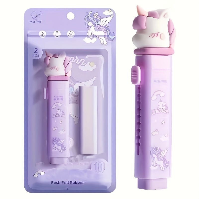 Unicorn Push Slide Eraser ( 1pc )