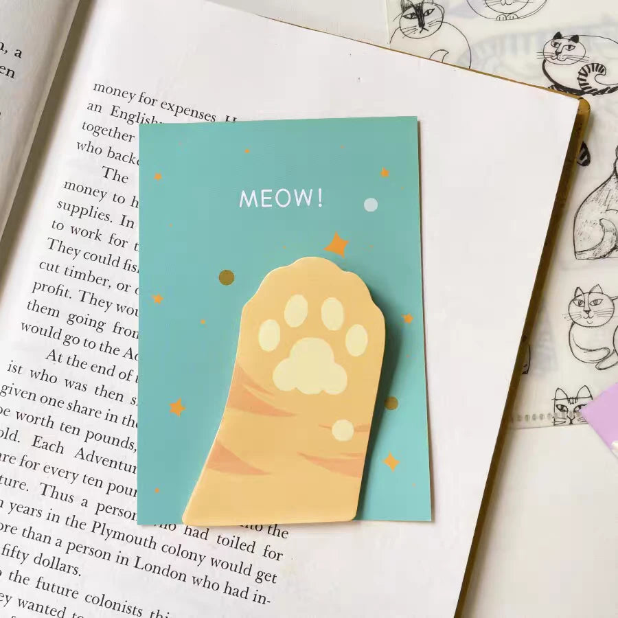 Meow Paw Series Self Adhesive Sticky Notes ( 1pc )
