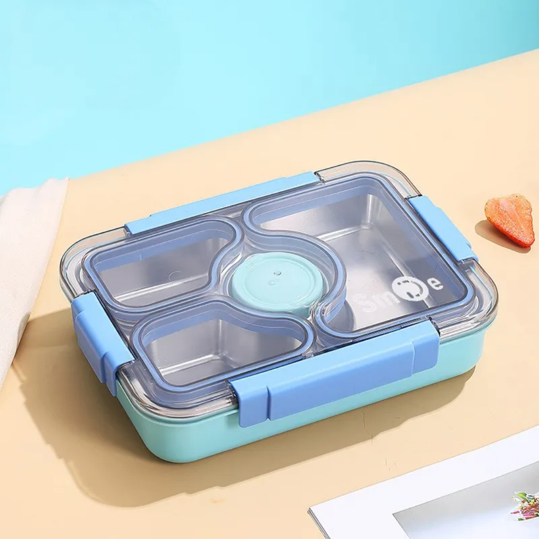 Four Compartment Transfer Proof Bento Lunch Box ( 1pc )