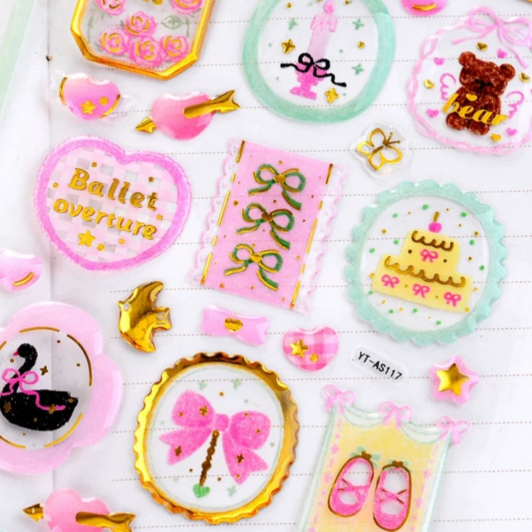 Dreamy Wax Seal Stickers Sheet Self Adhesive ( 1pc )