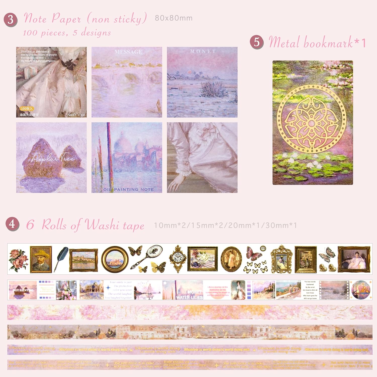 Oil Painting Art Journaling Scrapbooking Gift Set ( 1set )