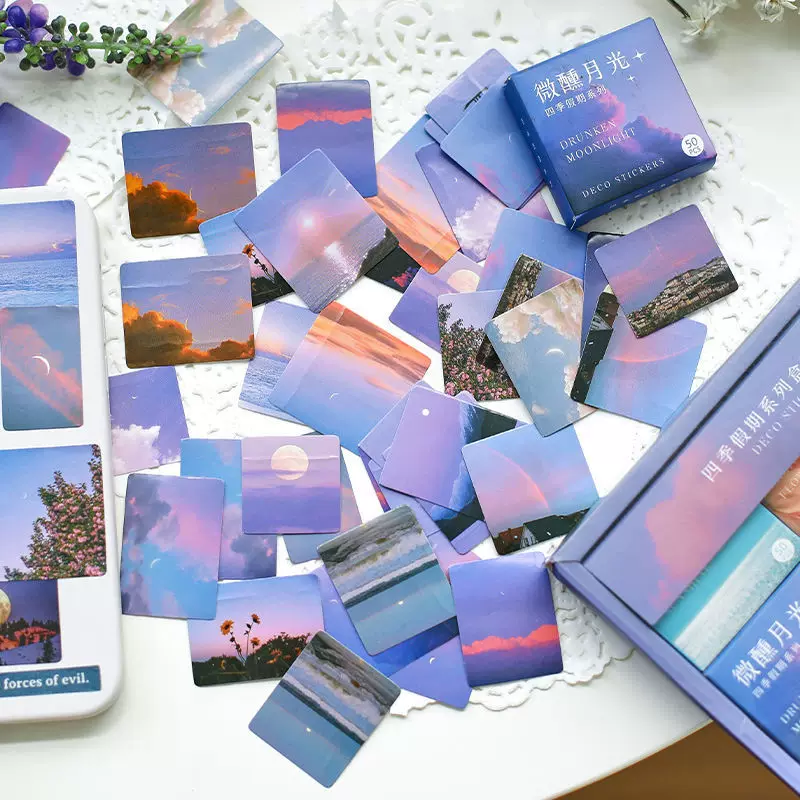 Time Notes Series Journaling Scrapbooking Self Adhesive Stickers ( 300pcs )