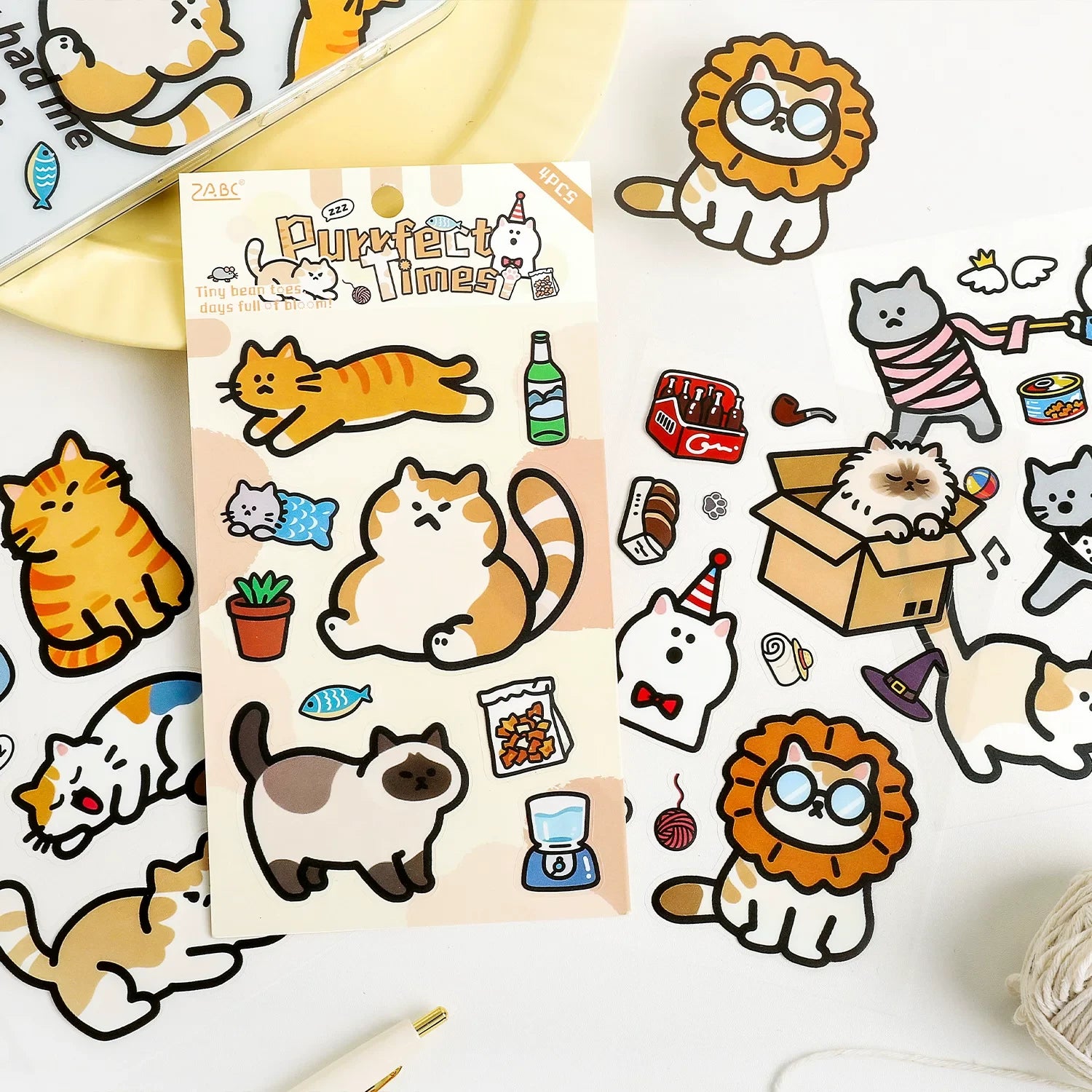 Cozy Life Doodle-Art Journaling Scrapbooking Stickers Sheets ( 4 Sheets )