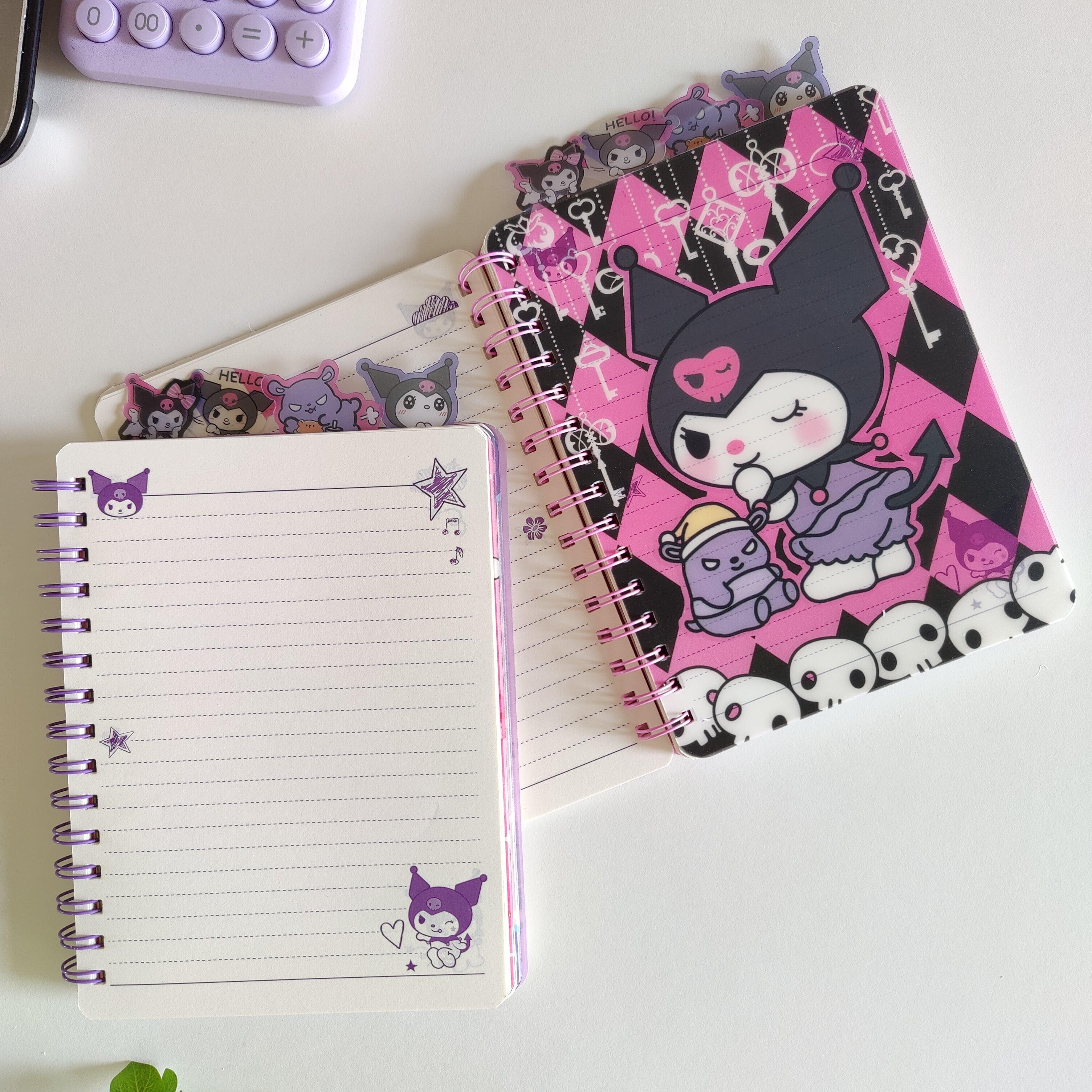 Kuromi Illusion Spiral Notebook Diary ( 1pc )
