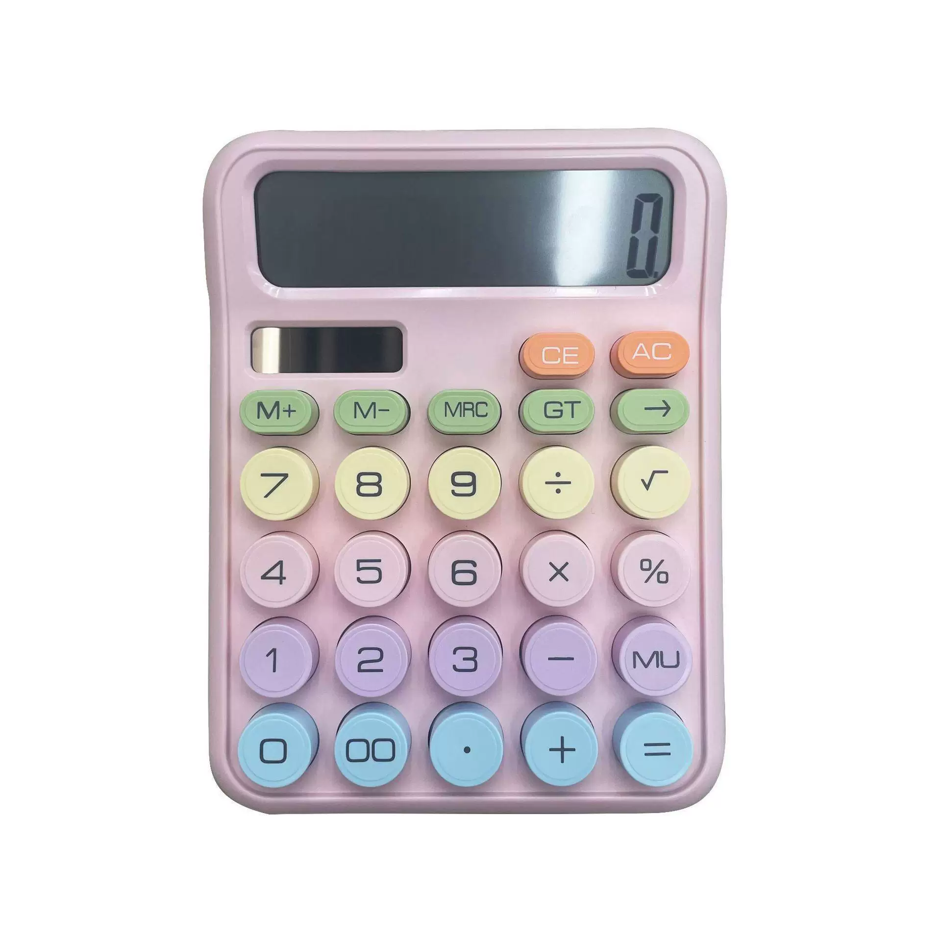 Pastel Calculator Solar / Battery Operated ( 1pc )