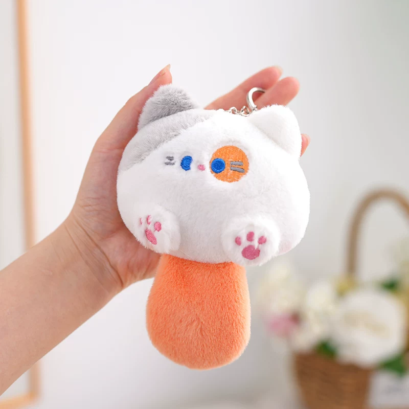 Kitty Cat Soft Plush Keychain ( 1pc )