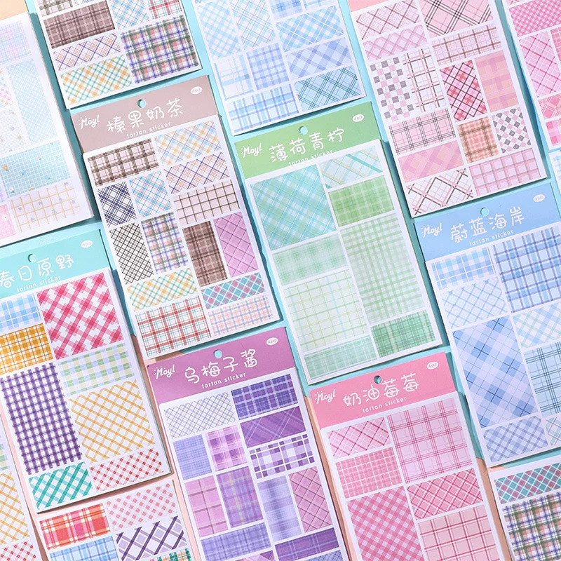 Checkered Twilight Journaling Scrapbooking Sticker Book ( 4sheets )