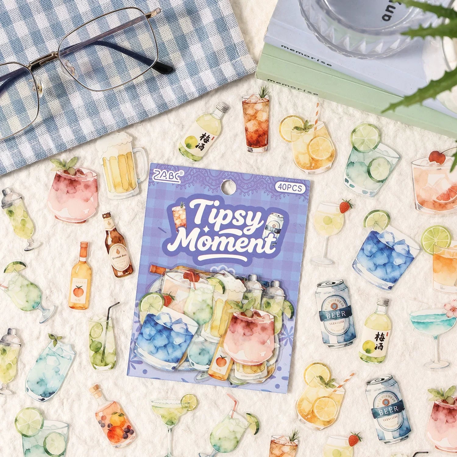 Beverage Series Themed DIY Journaling & Decoration Stickers ( 40pcs )