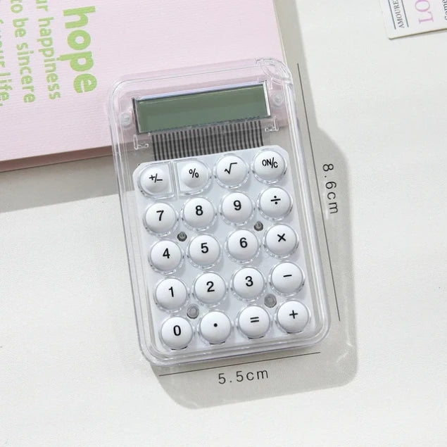 Transparent Mini Calculator ( 1pc )