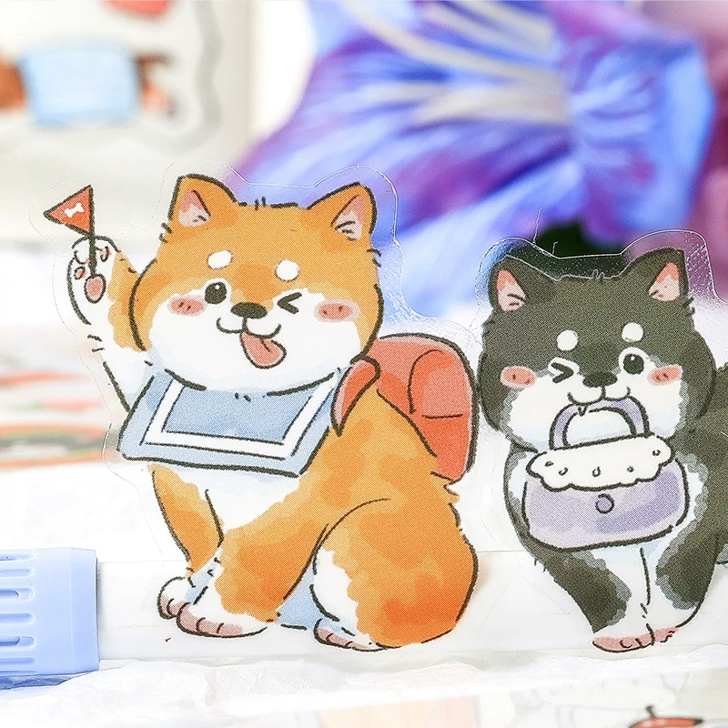 Cute Puppy Kitty Cat Journaling Scrapbooking Sticker Sheet ( 4 sheets )