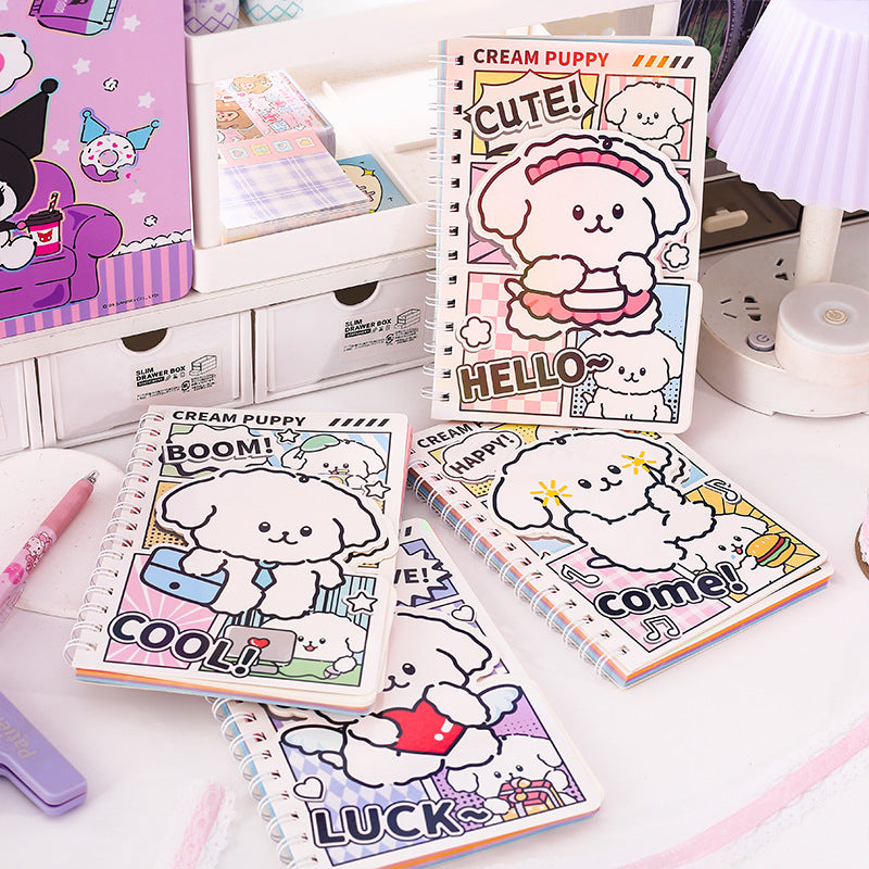 Puppy Holographic Spiral Notebook Diary ( 1pc )