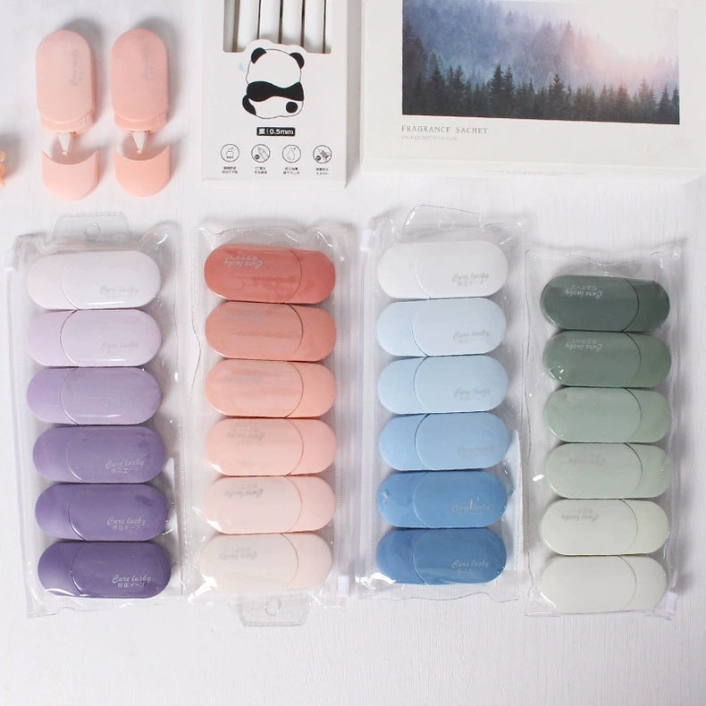 Gradient Morandi Correction Tape Set ( 6pcs )
