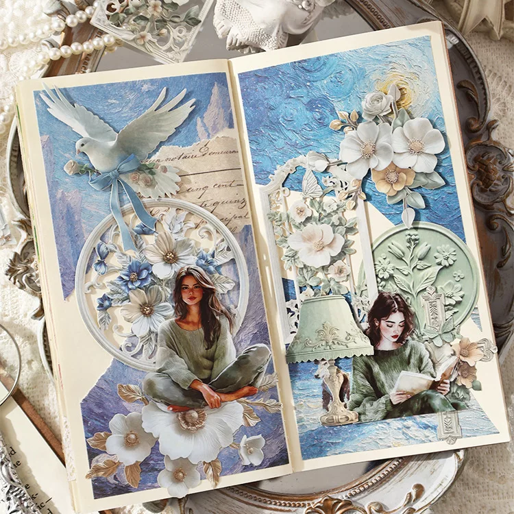 Hollowed-out Floral Series Journaling Scrapbooking Cutouts ( 10pcs )