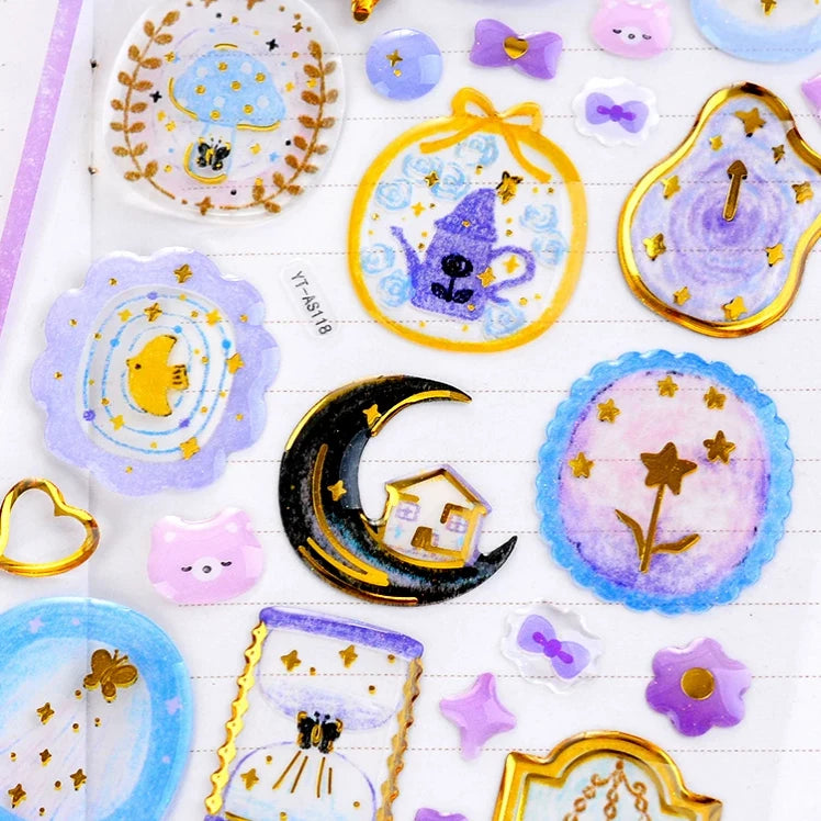 Dreamy Wax Seal Stickers Sheet Self Adhesive ( 1pc )