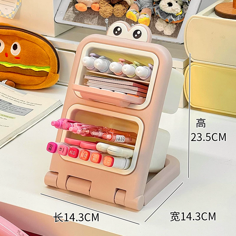 Kawaii Tilted Slanted Pen Desk Organiser ( 1pc )