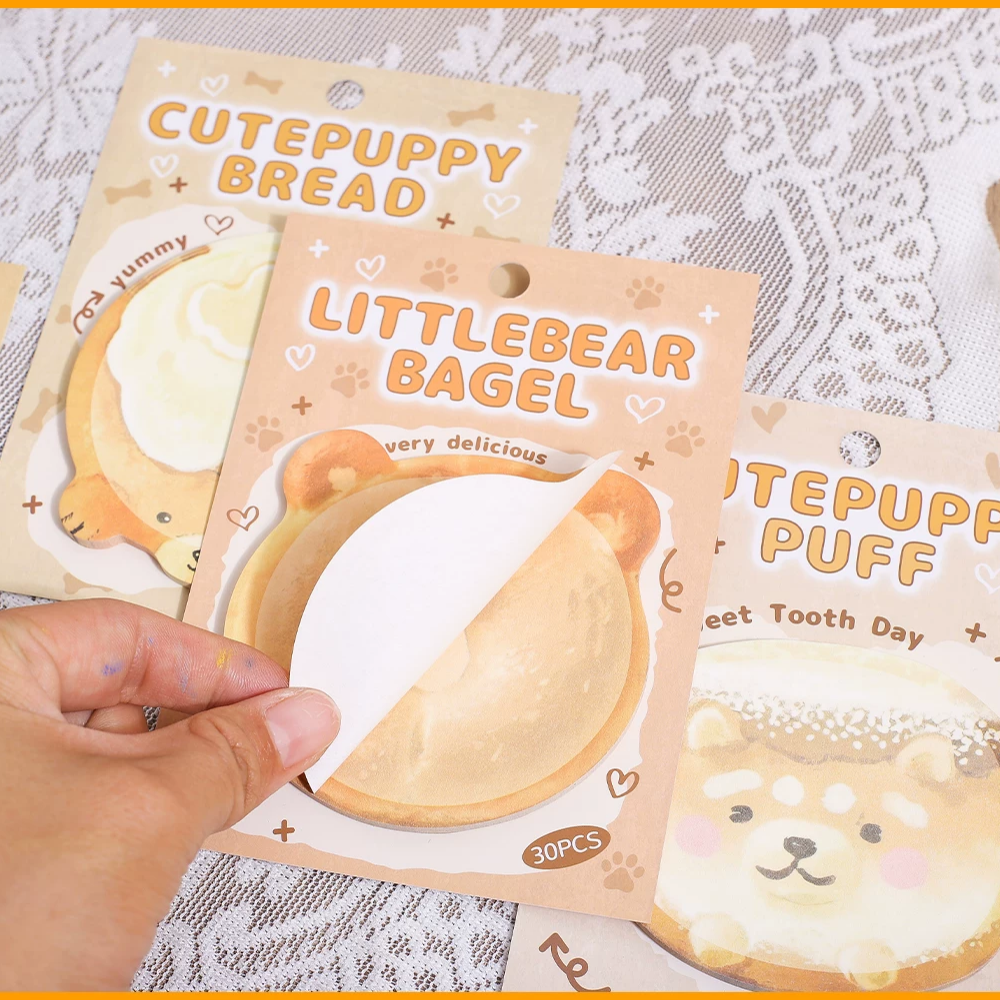 Animal Bread Toast Sticky Notes ( 1pc )