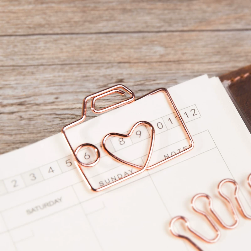 Aesthetic Paper Clip Bookmarks ( 8pcs )