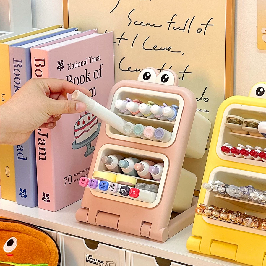 Kawaii Tilted Slanted Pen Desk Organiser ( 1pc )