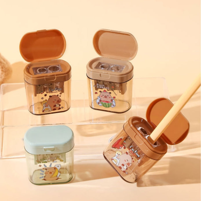 kapibara06 Capybara Dual Pencil Sharpener ( 1pc ) – The Magic Trunk