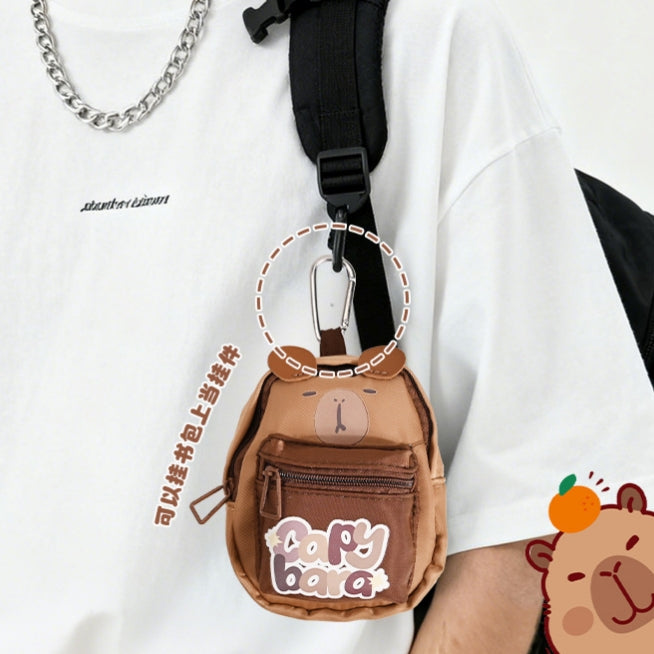 Mini Backpack Sling Style Coin Pouch with Keychain ( 1pc )