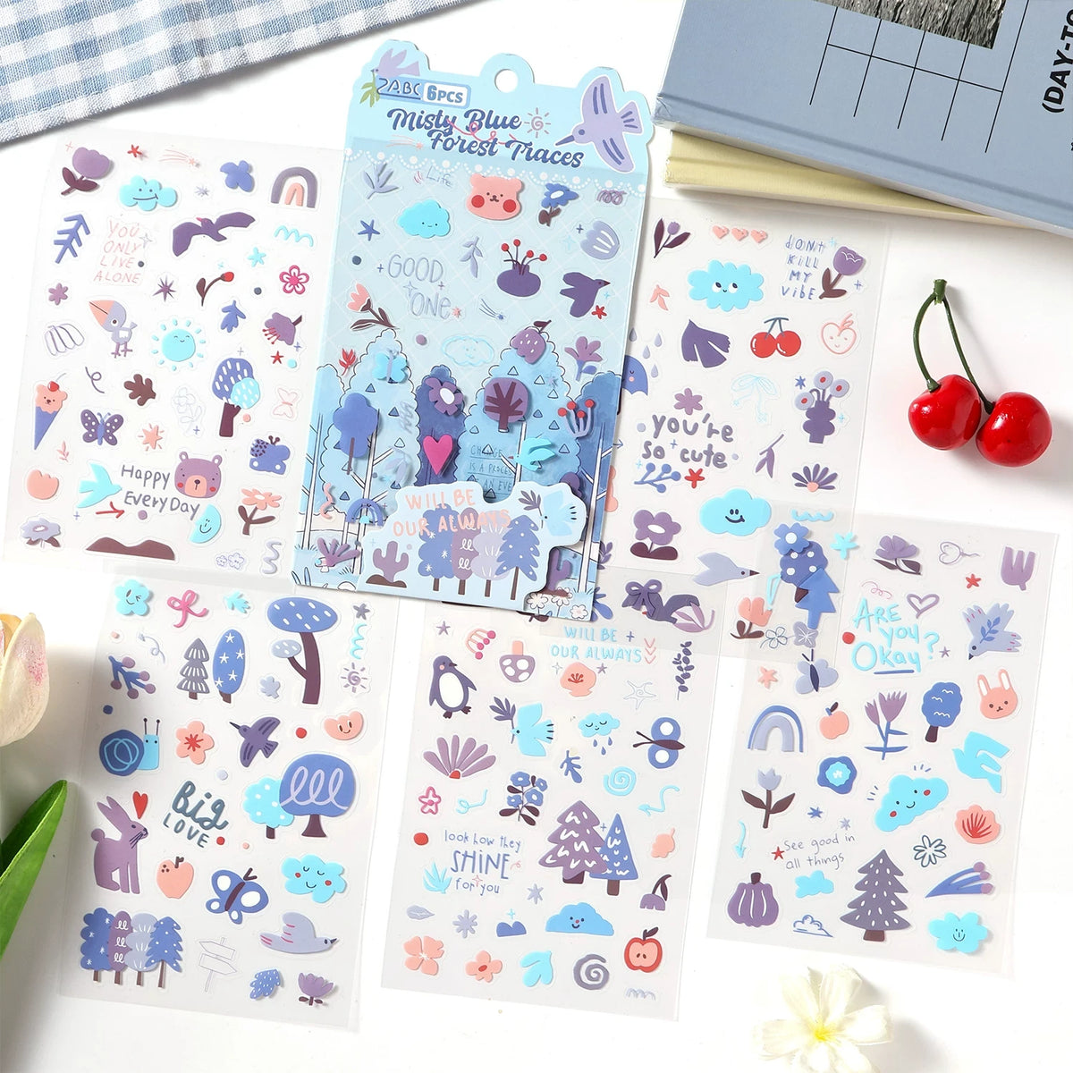 Roaming Among the Clouds Series Pet Journaling Scrapbooking Stickers Sheets ( 6sheets )