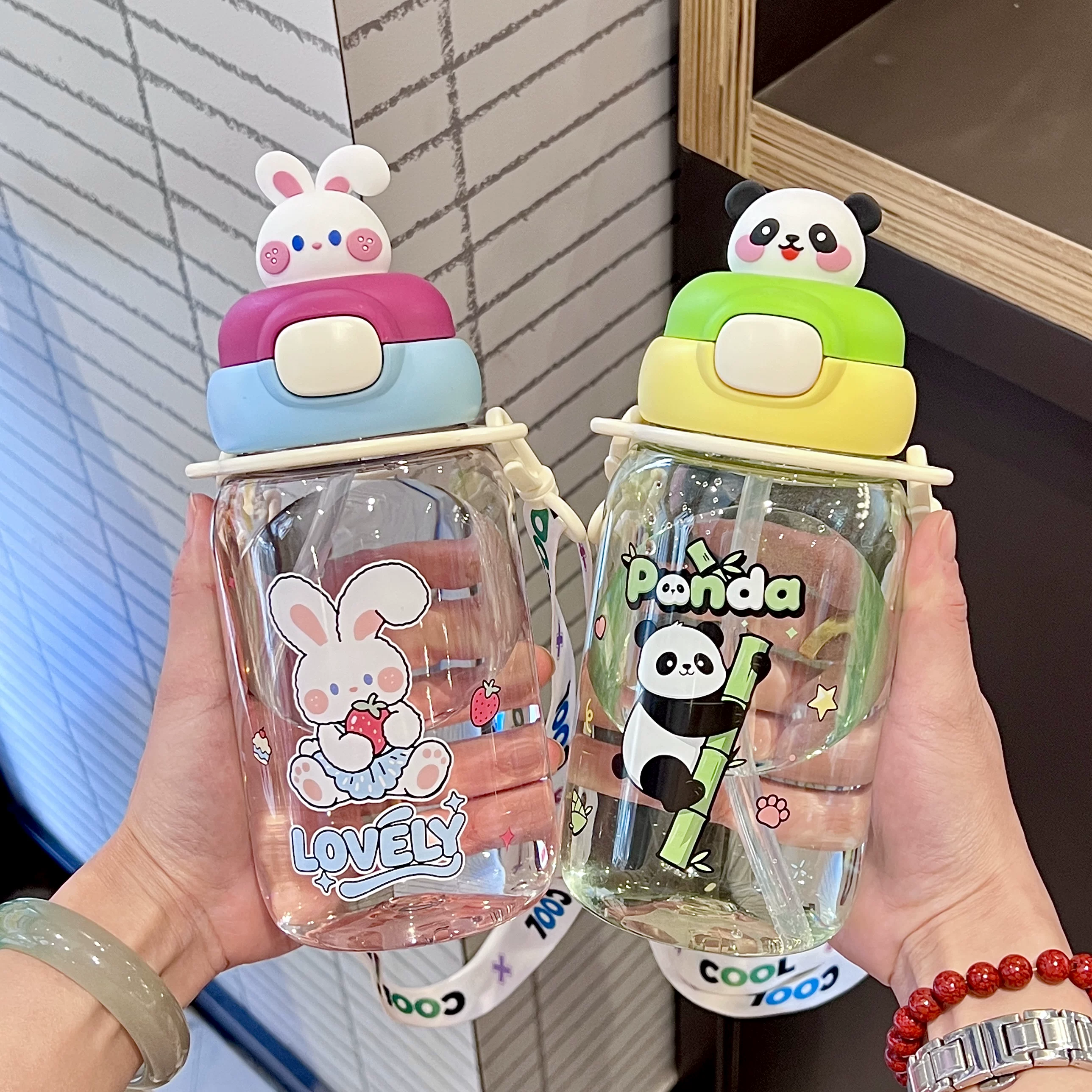 Panda Bunny Superhero Character Sipper Water Bottle 650ML ( 1pc ) – The ...