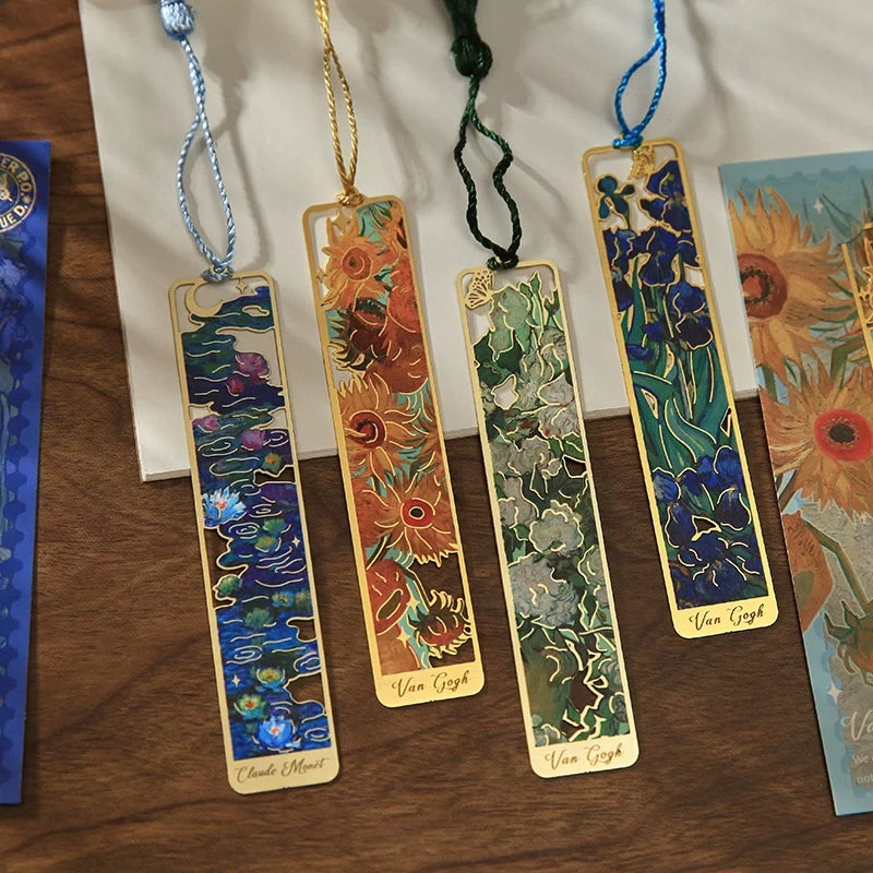 Van Gogh Metal Bookmark With Tassel ( 1pc )