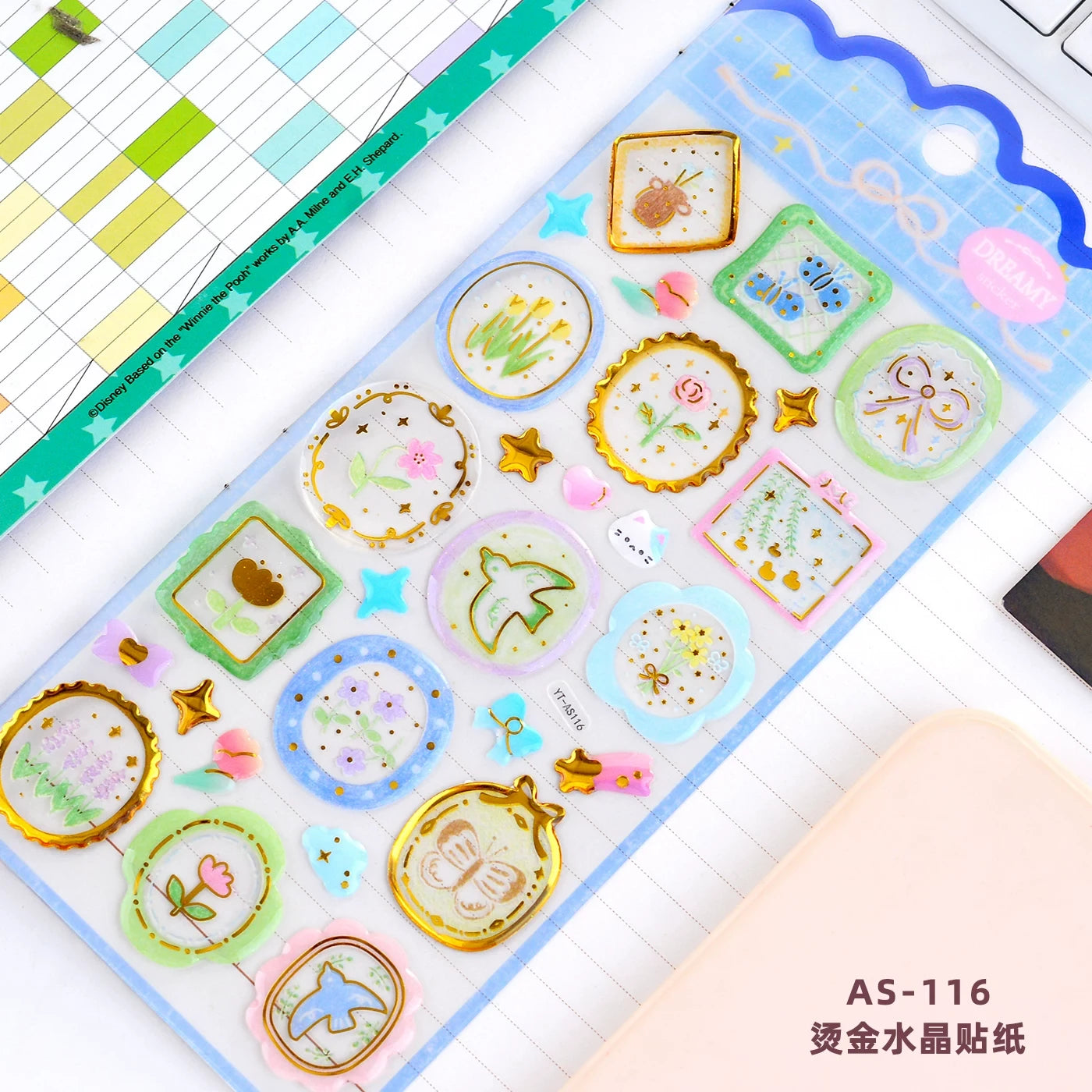 Dreamy Wax Seal Stickers Sheet Self Adhesive ( 1pc )
