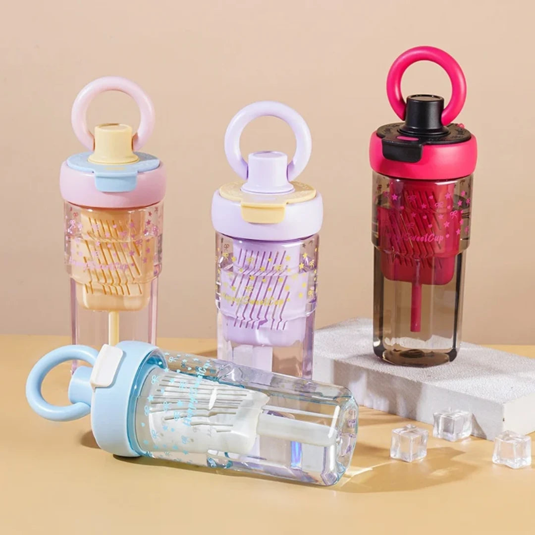Pinteresty Bow Infuser Bottle Tumbler with Straw ( 1pc )