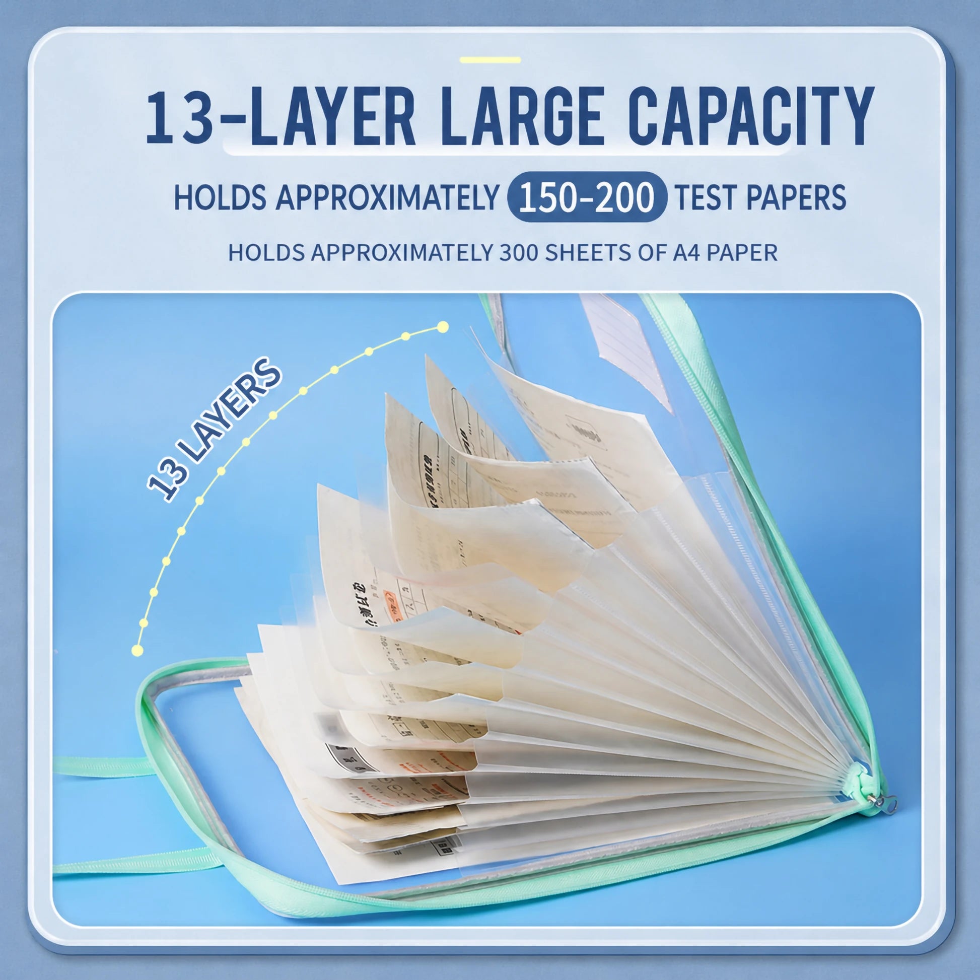Aesthetic Mesh File Folder / Document Folder With Handle & Zip Closure A4 ( 1 pc )