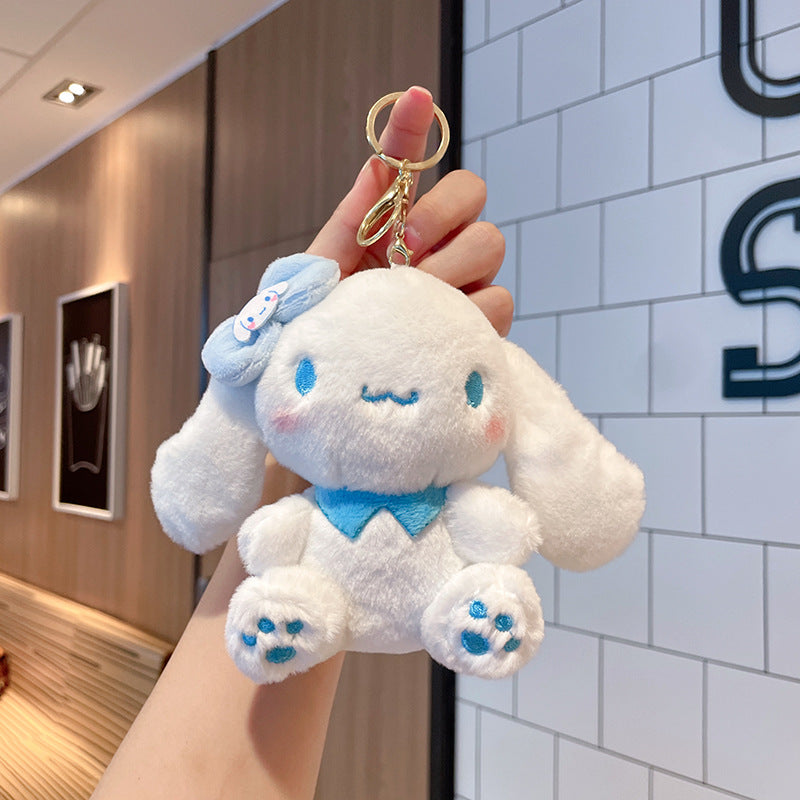 Sanrio Bow Charm Soft Plush Keychain ( 1pc )