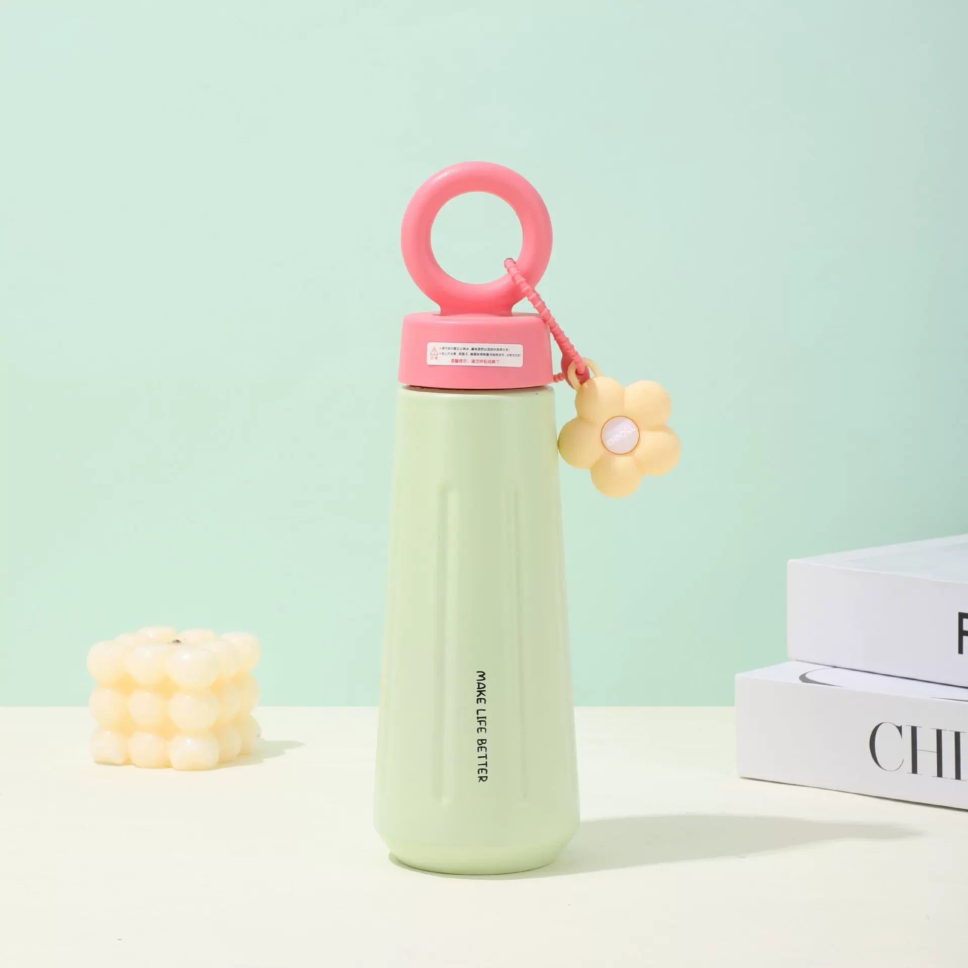 Floral Petal Aesthetic Insulated Tumbler Bottle ( 1pc )