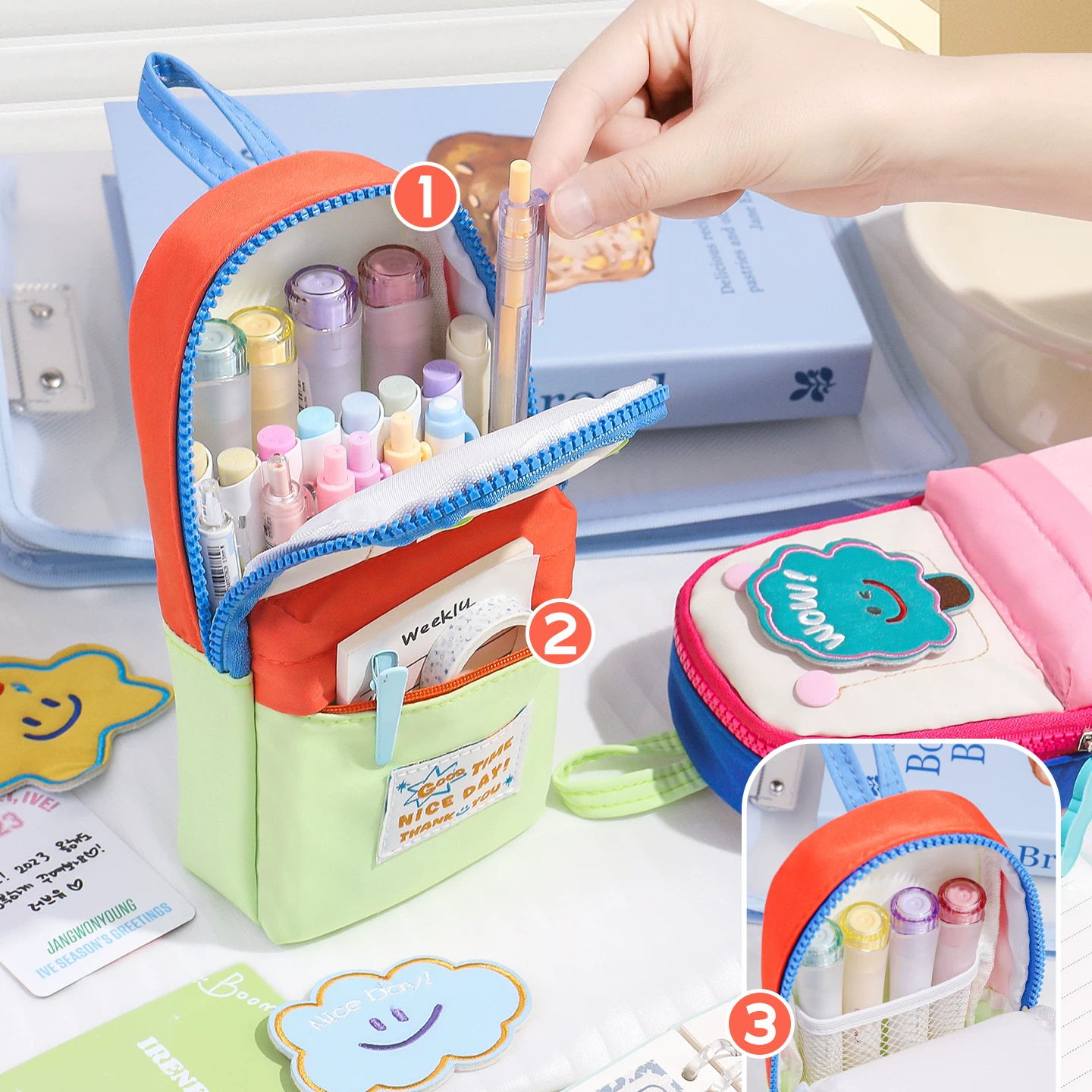Pinteresty Multipurpose Stationery Pencil Case Pouch ( 1pc )