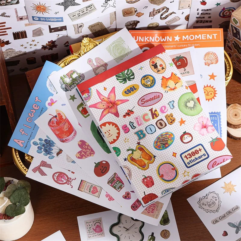 Daylight Gathering Collection Journaling Scrapbooking Sticker Book ( 50sheets )