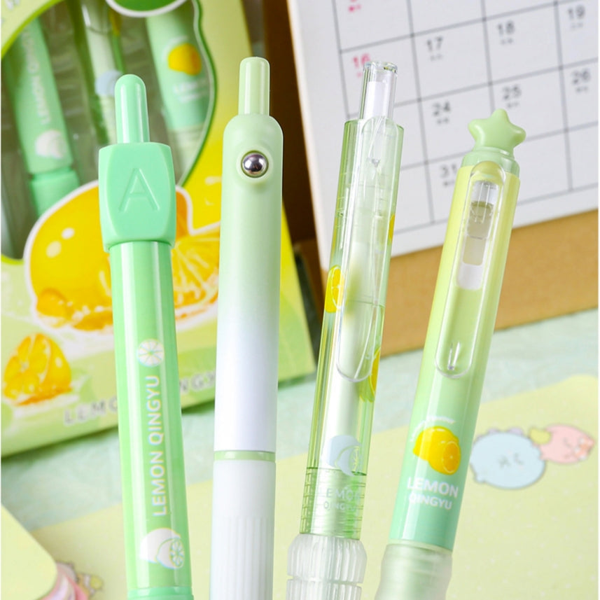 Aesthetic Scented Gel Pen Set ( 4pcs )