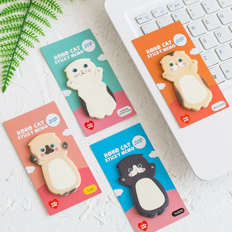 Cat Series Self Adhesive Sticky Notes ( 1pc ) – The Magic Trunk