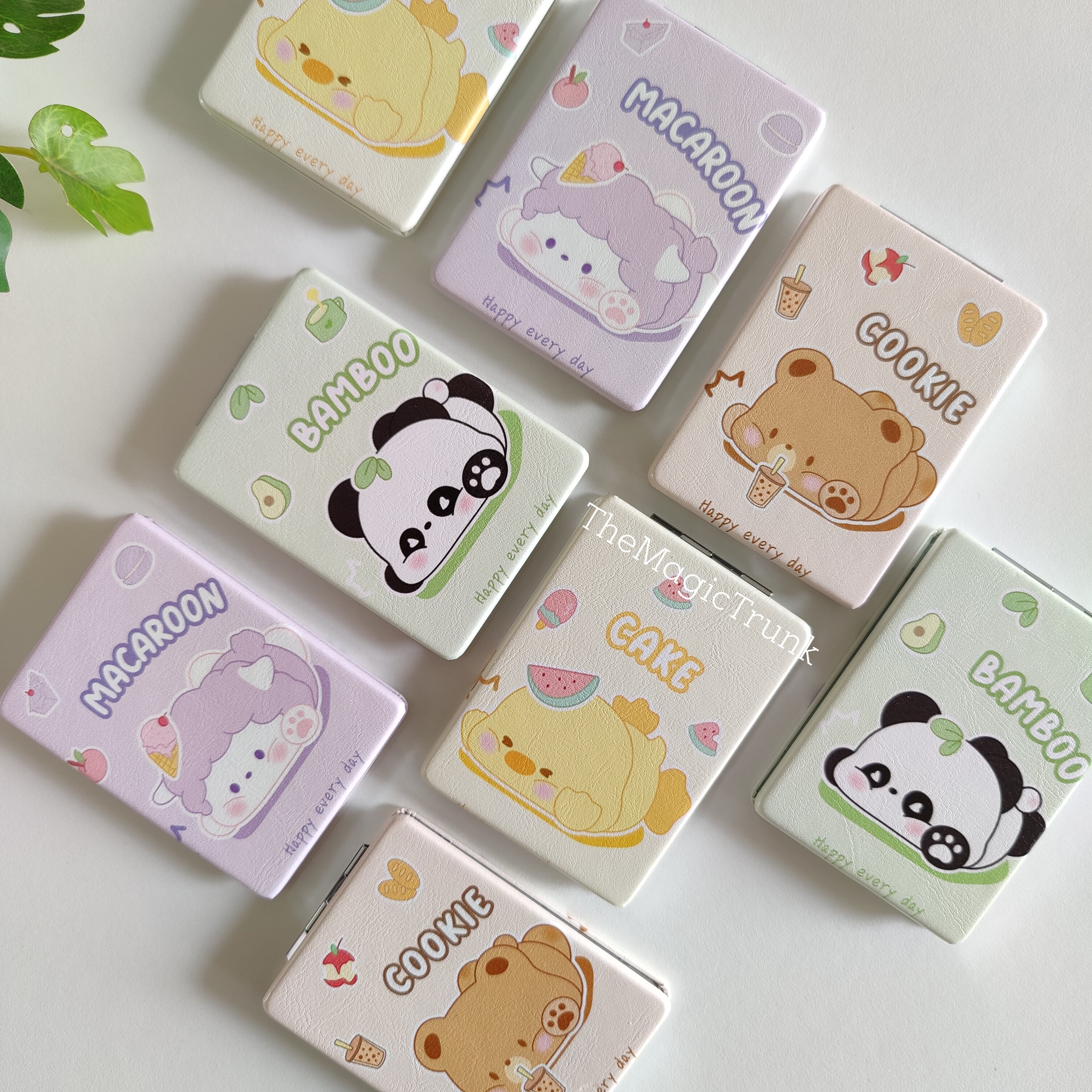 Dessert Character Cosmetic Pocket Mirror ( 1pc )