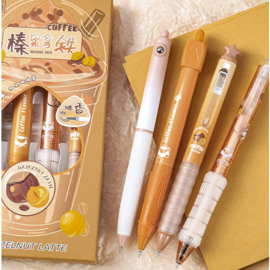 Aesthetic Scented Gel Pen Set ( 4pcs )