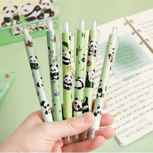 Panda Gel Pen Set ( 6pcs )