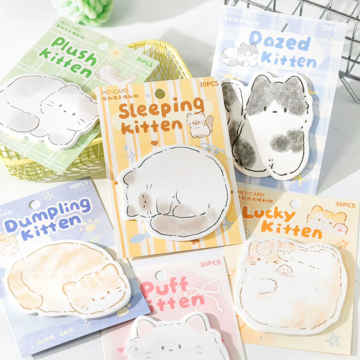 Adorable Cute Kitten Sticky Notes ( 1pc )