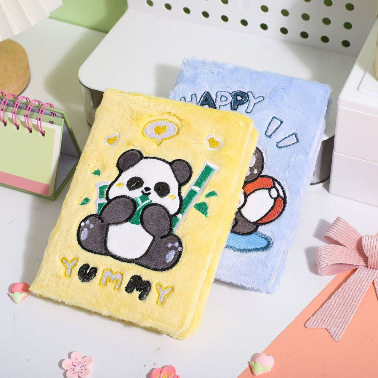 Panda Fur Notebook Dairy ( 1pc )